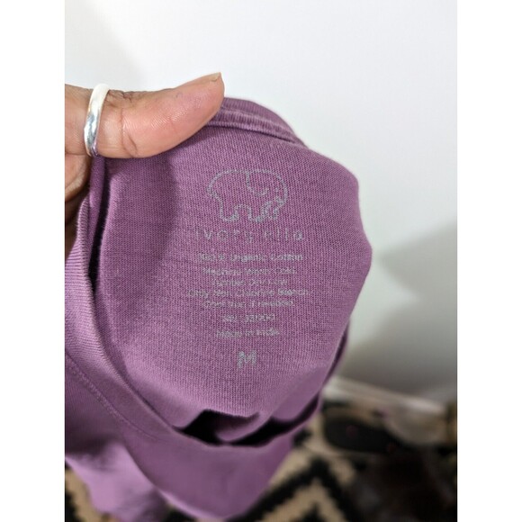 Bundle Ivory Ella T-Shirts Women M Green Purple Short Sleeve Crew Neck Elephant - Picture 4 of 11